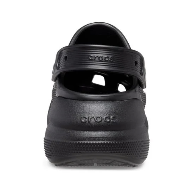 CROCS CLASSIC CRUSH PLATFORM CLOG BLACK 207521-001