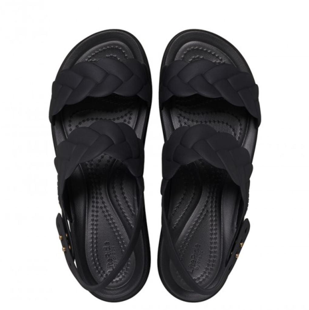 CROCS BROOKLYN LOW WEDGE BLACK 206453-060