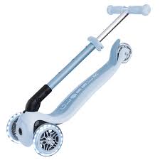 SCOOTER GLOBBER JUNIOR FOLDABLE LIGHTS ECO BLUE