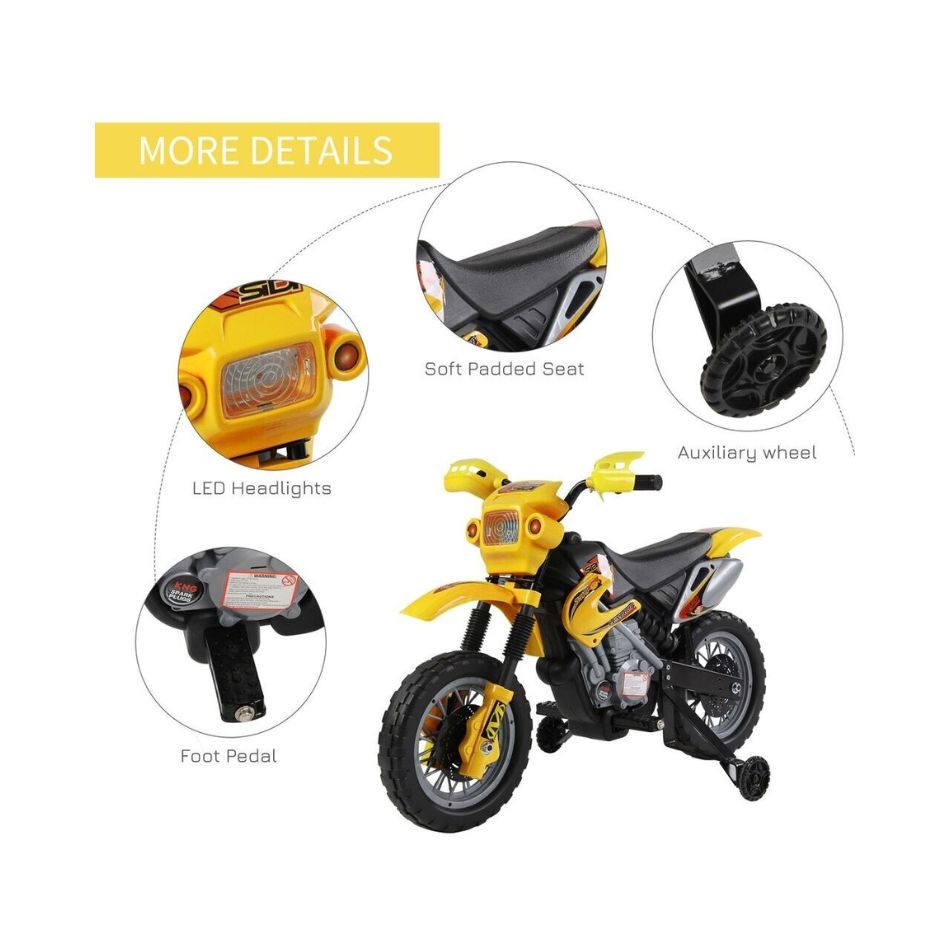 MOTORA 6V MOTOCROSS LUNDOOP