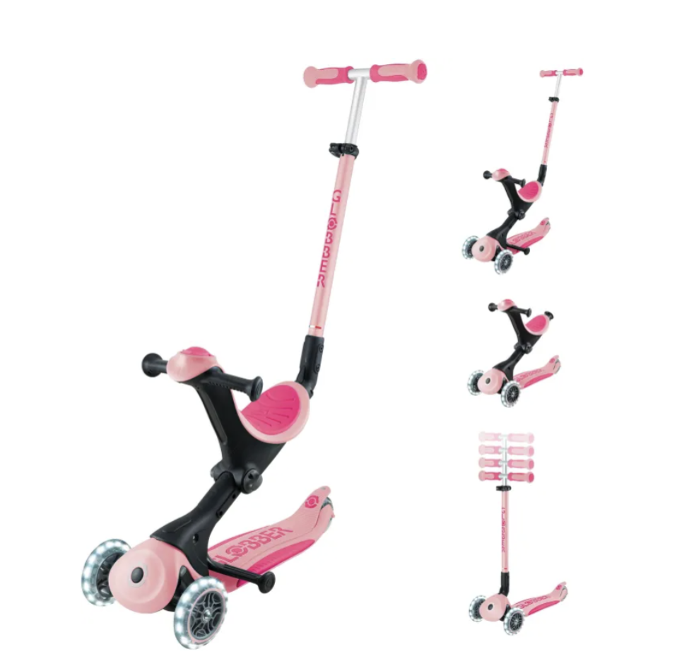 SCOOTER GLOBBER GO UP DELUXE LIGHTS ASH BLUE