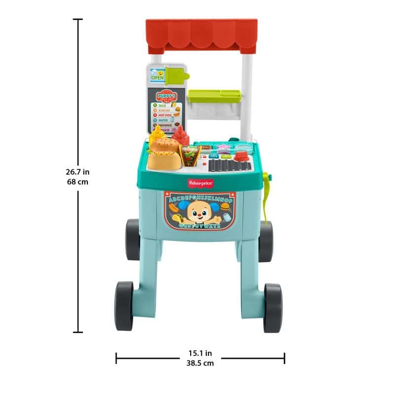 FISHER PRICE JLM95 4-IN-1 SNACK CART WALKER