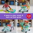 FISHER PRICE JLM95 4-IN-1 SNACK CART WALKER