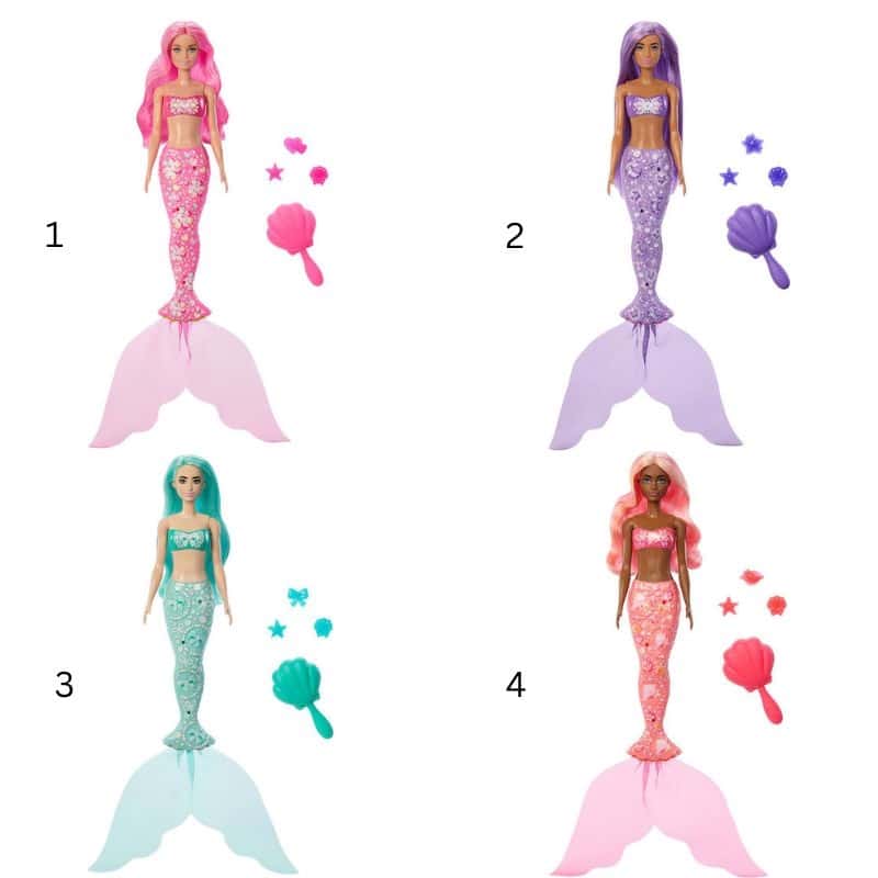 BARBIE JMW61 COLOR REVEAL MERMAID