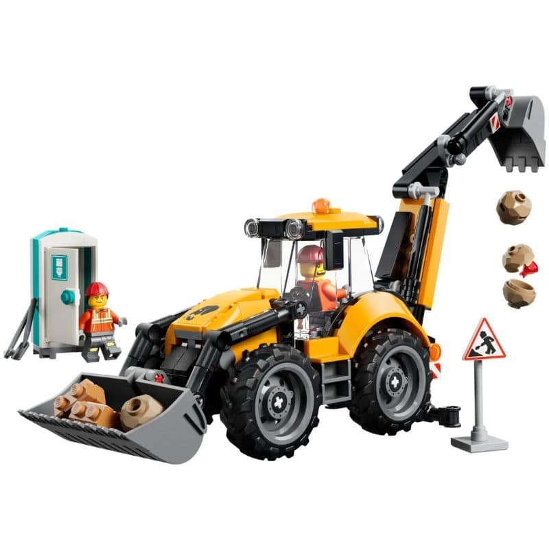 LEGO 60480 YELLOW BACKHOE LOADER