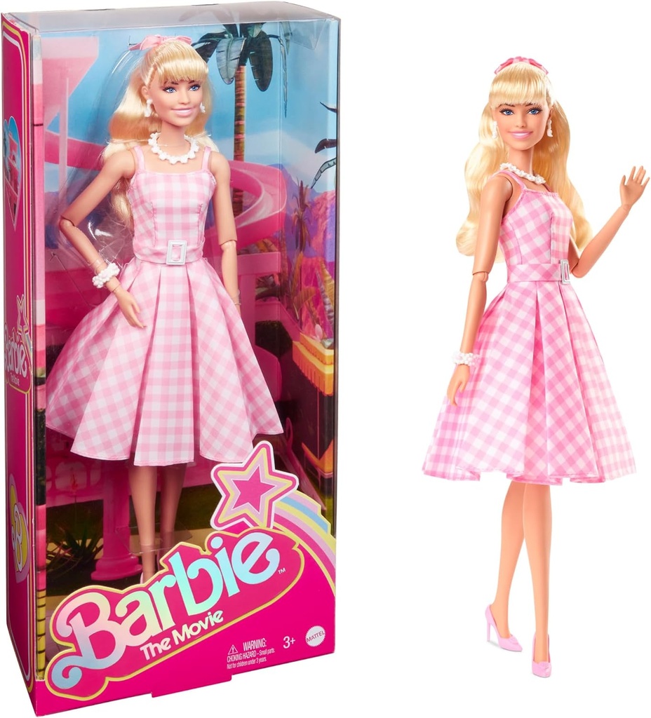 BARBIE HPJ96 THE MOVIE PINK GINGHAM