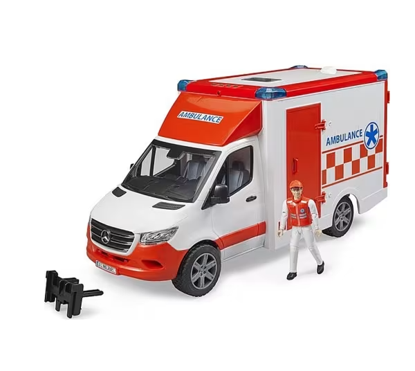 BRUDER MB SPRINTER AMBULANCE WITH DRIVER 2676