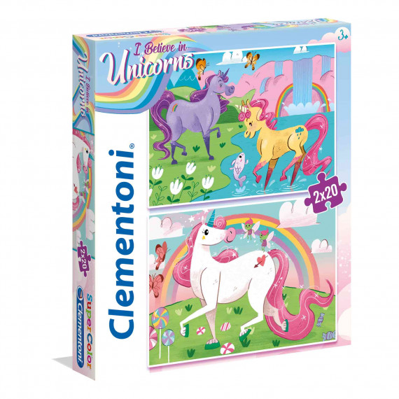 CLEMENTONI PUZZLE 2X20PCS 