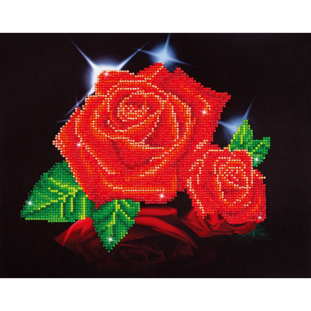 DIAMOND DOTZ DD5.002 RED ROSE SPARKLE