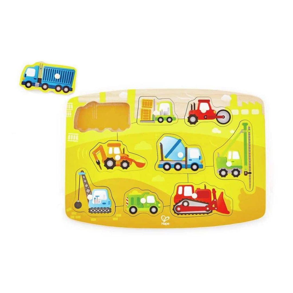 HAPE CONSTRUCTION PEG PUZZLE E1407