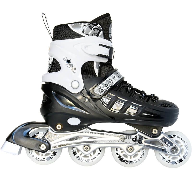 IN LINE SKATES KIDS 10305/35 39/42 BLACK 