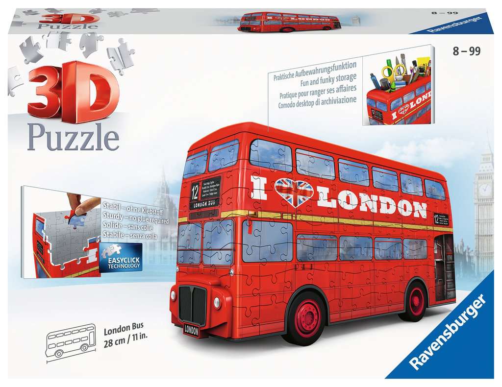 PUZZLE 3D LONDON BUS 244PCS