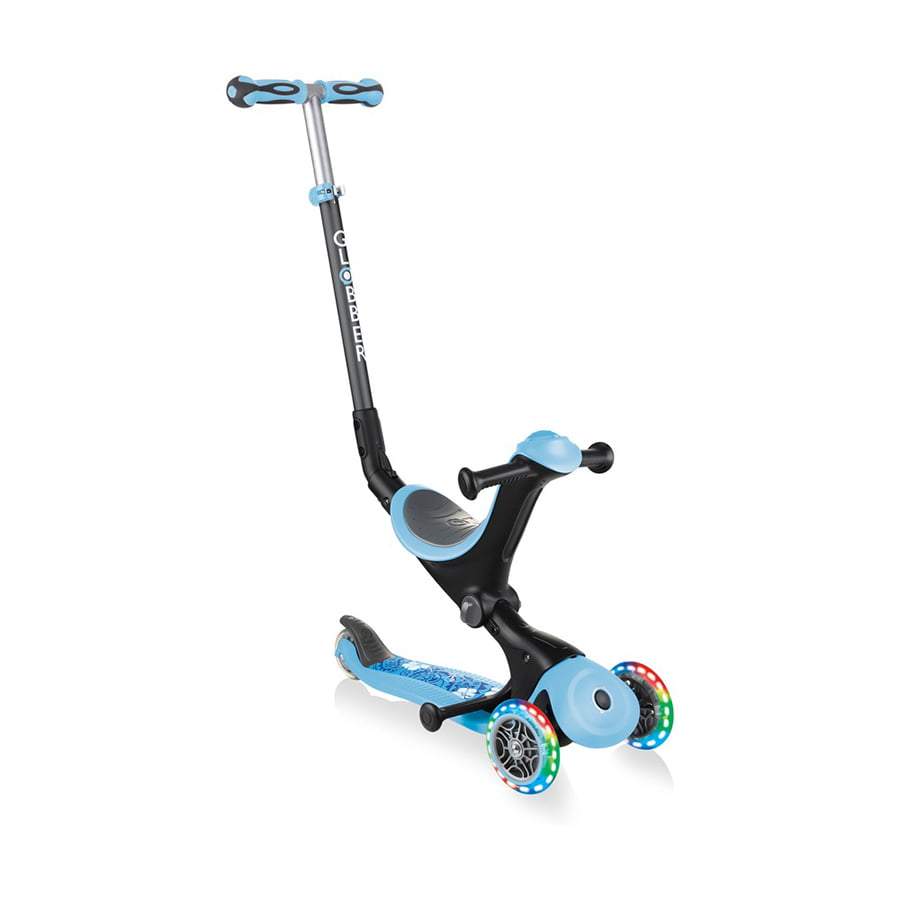SCOOTER GLOBBER  GO UP DELUXE FANTASY LIGHTS BLUE