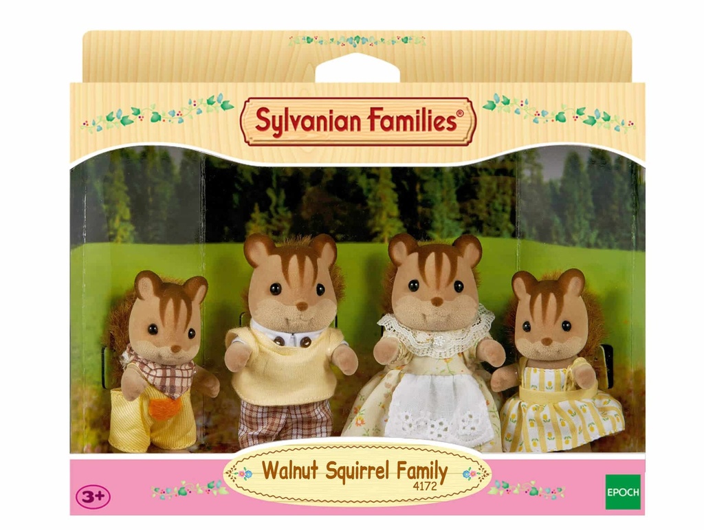 SYLVANIAN FAMILIES WALNUT SQUIREL FAMILY 4172