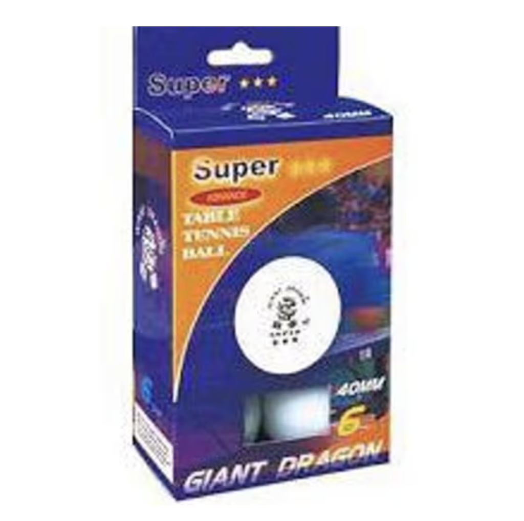 TABLE TENNIS BALLS 3STARS 6PCS