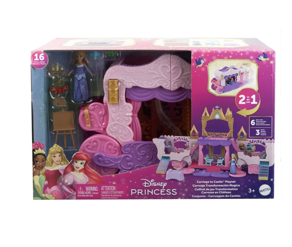 DISNEY PRINCESS CARRIAGE TO CASTLE PLAYSET