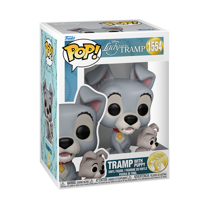 POP TRAMP WITH PUPPY #1554