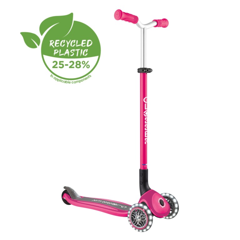 SCOOTER GLOBBER MASTER LIGHTS PINK