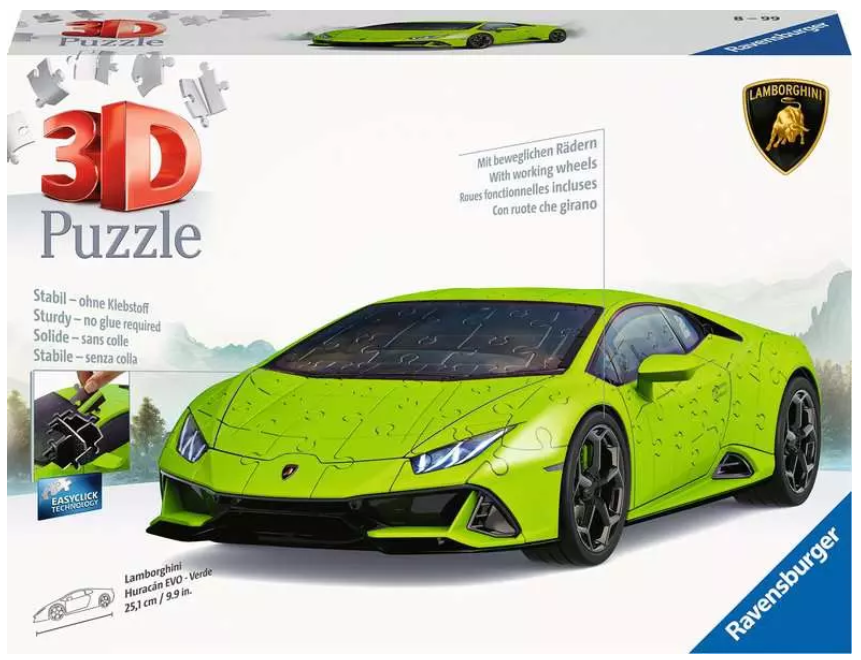 R/B 3D PUZZLE LAMBORGHINI GREEN