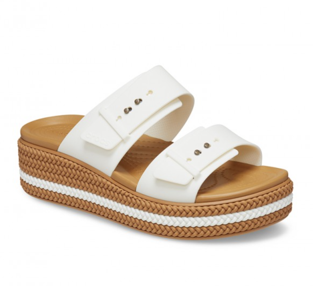 CROCS BROOKLYN WOOVEN BUCKLE WEDGE 209978-0WN