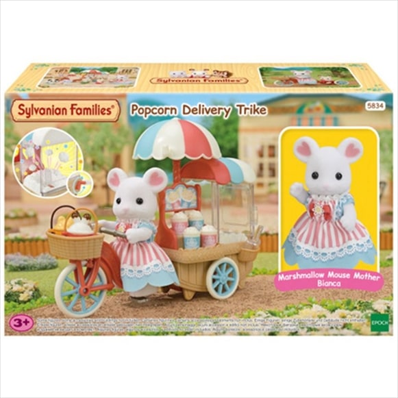 SYLVANIAN FAMILIES POPCORN DELIVERY TRIKE