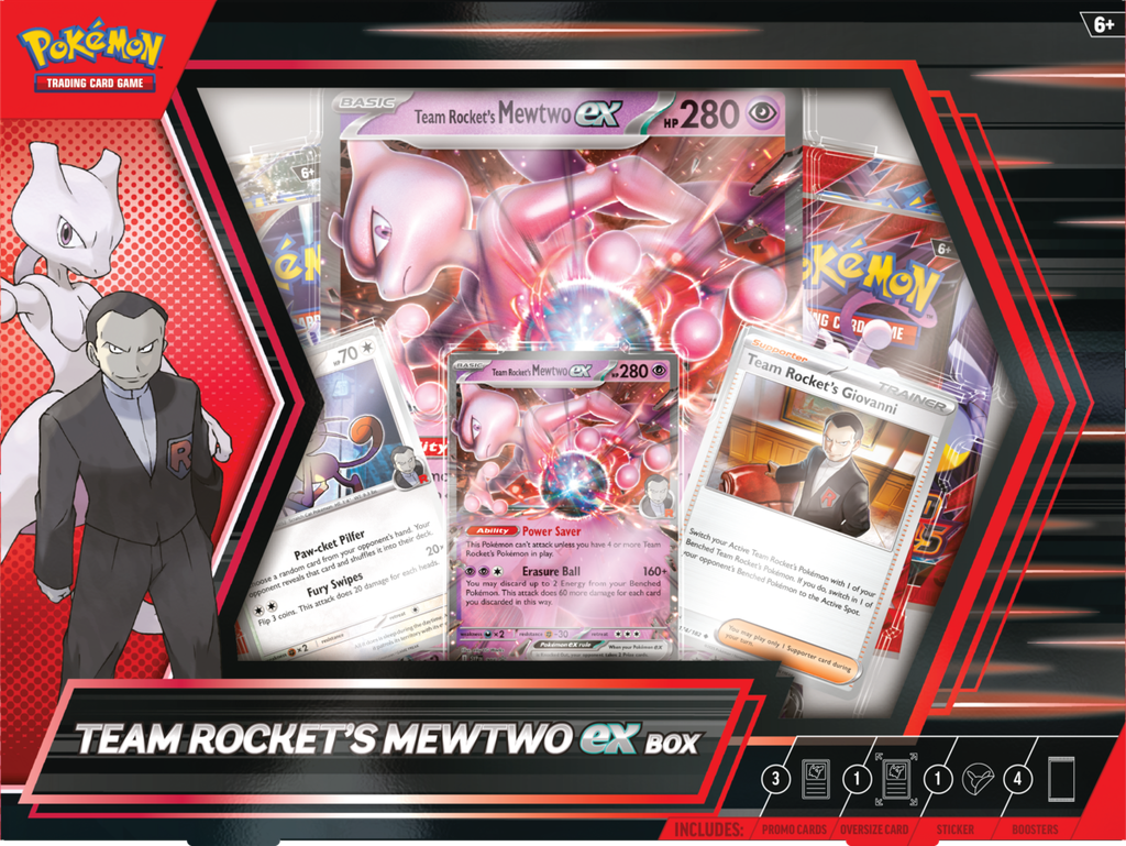 POKEMON CARDS TEAM ROCKET'S MEWTWO EX BOX