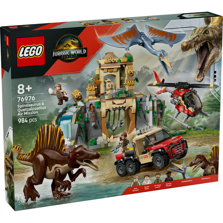 LEGO 76976 SPINOSAURUS & QUETZALCOATLUS AIR MISSION