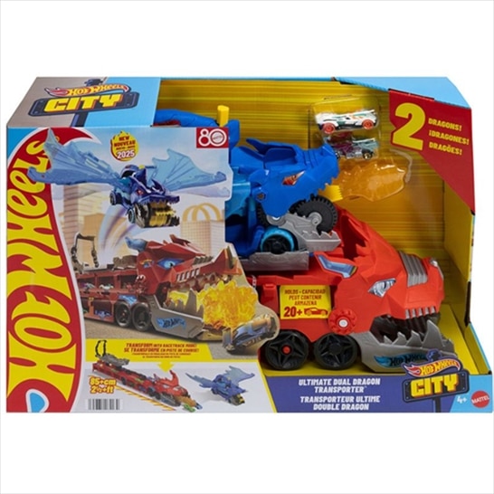 HOT WHEELS JBM72 ULTIMATE DUAL DRAGON TRANSPORTER
