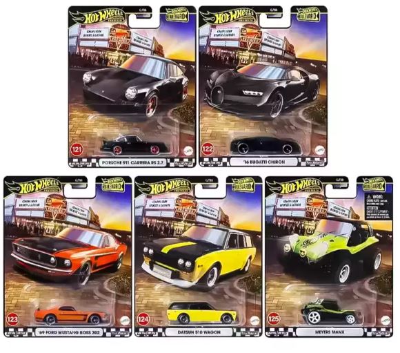 HOT WHEELS BOULEVARD #121-125 SET OF 5