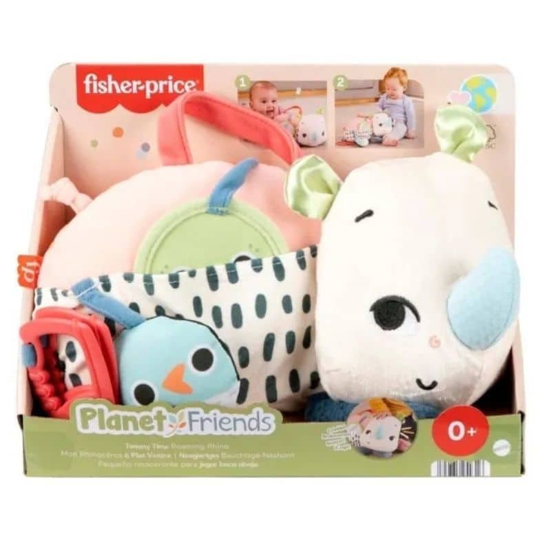 FISHER PRICE HYR55 TUMMY TIME ROAMING RHINO