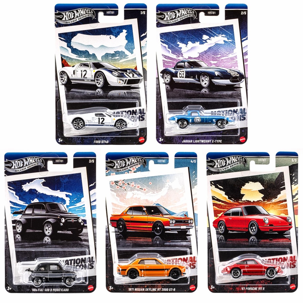 HOT WHEELS NATIONAL ICONS SET OF 5