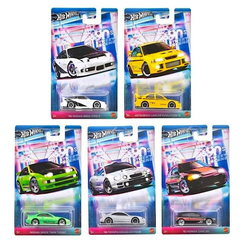 HOT WHEELS 90S STREET SCENE SET OF 5