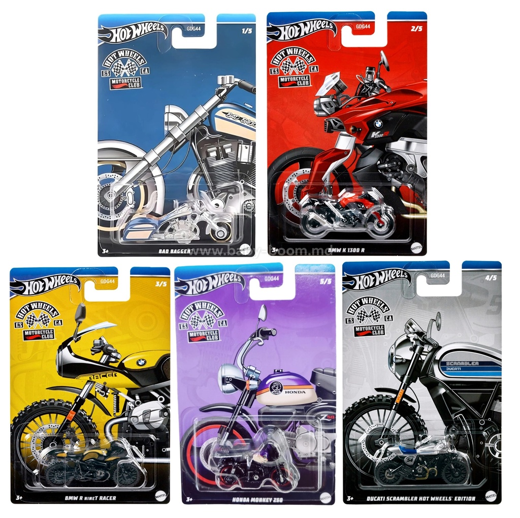 HOT WHEELS BAD BIKES SET OF 5