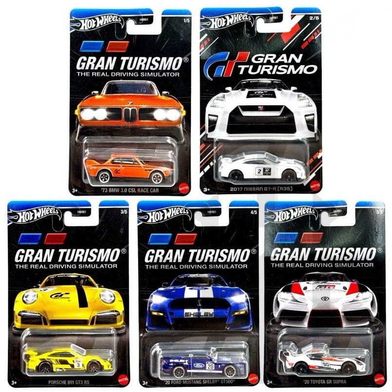 HOT WHEELS GRAND TURISMO SET OF 5