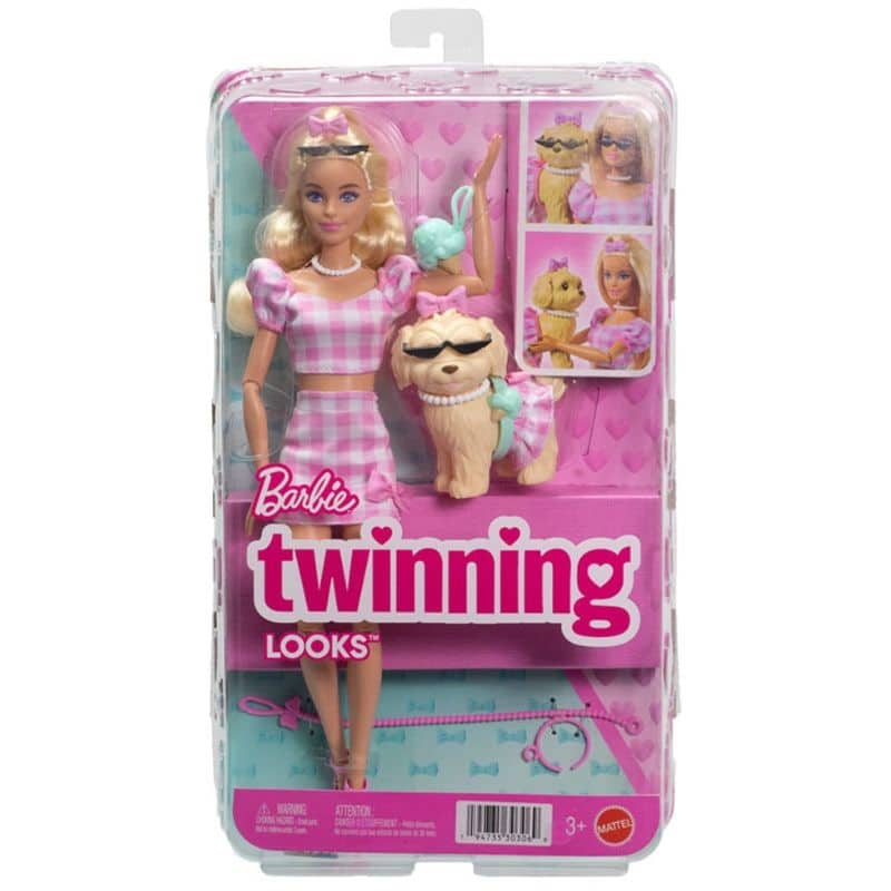 BARBIE JFP36 TWINNING LOOKS WITH DOG