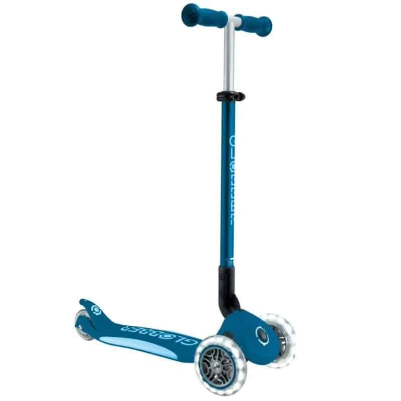 SCOOTER GLOBBER ELITE BLUE LIGHTS FOLDING