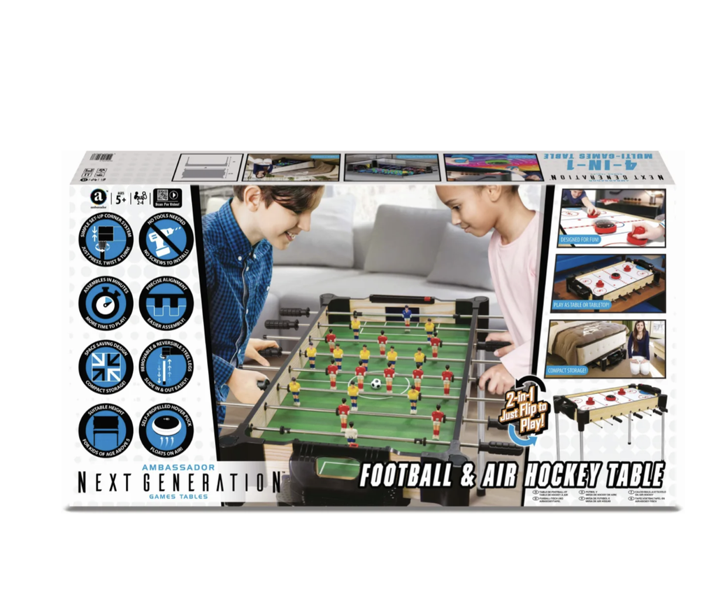 MAM FOOTBALL & AIR HOCKEY TABLE REVERSIBLE