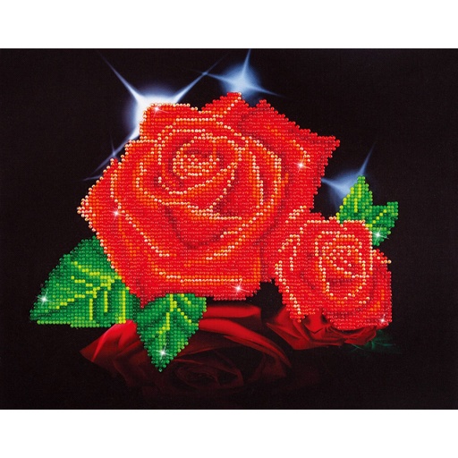 DIAMOND DOTZ DD5.002 RED ROSE SPARKLE