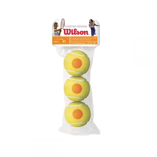 [WILWRT137300] WILSON TENNIS BALLS STARTER ORANGE