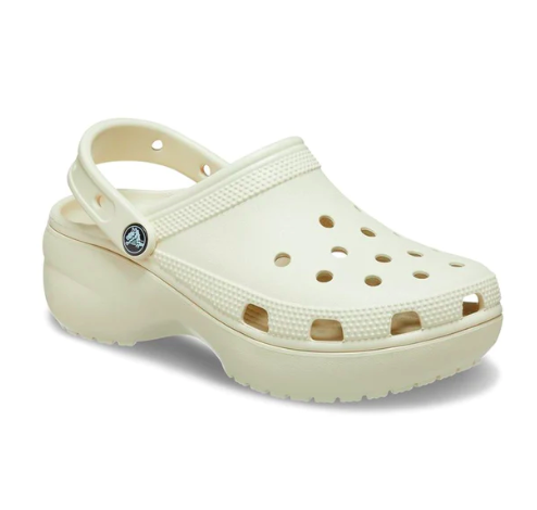 CROCS CLASSIC PLATFORM CLOG W BONE 206750-2Y2