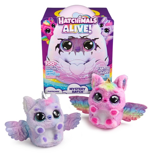 [EDM6069132] HATCHIMALS ALIVE MYSTERY HATCH PUFFICORN