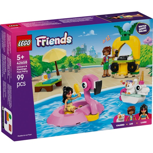 [LG42658] LEGO 42658 UNICORN & FLAMINGO POOL PARTY