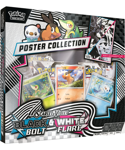 [KAIPOK100401] POKEMON CARDS BLACK BOLT & WHITE FLARE POSTER COLLECTION