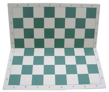 [KAIKACHN027] CHESS PLASTIC FOLDABLE (GREEN/WHITE)