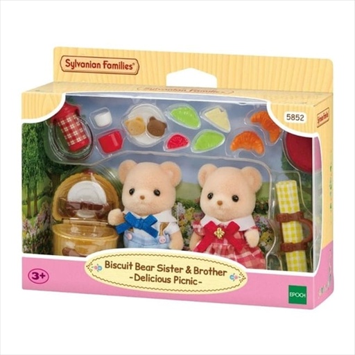 [EP5852] SYLVANIAN FAMILIES 5852 BISCUIT BEAR SISTER & BROTHER