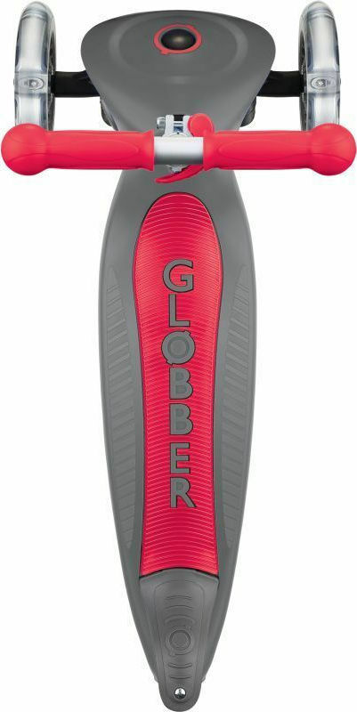 SCOOTER GLOBBER PRIMO FOLDABLE GREY RED 430-120-2