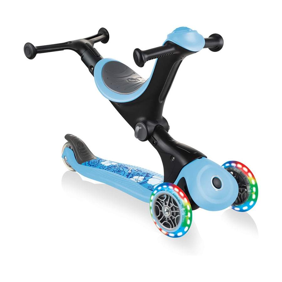 SCOOTER GLOBBER  GO UP DELUXE FANTASY LIGHTS BLUE