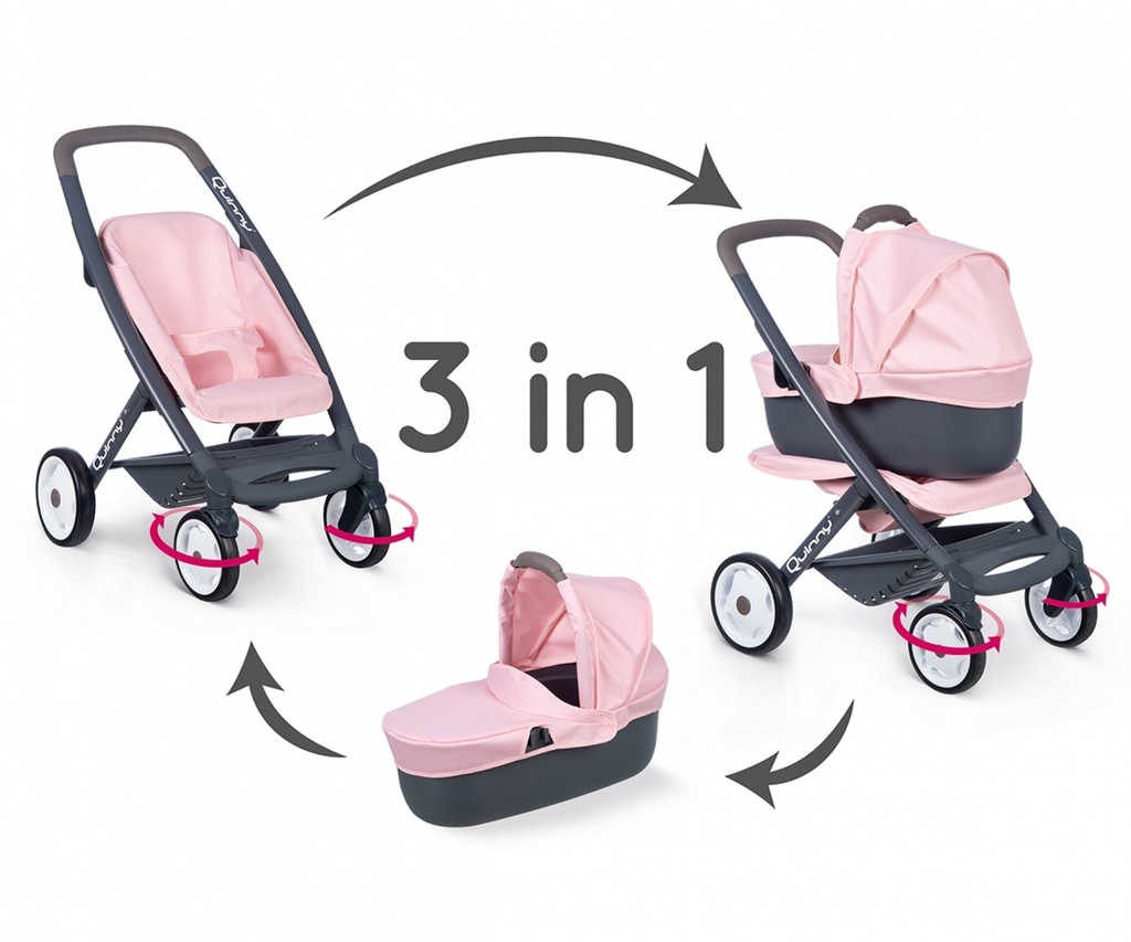 MAXI-COSI PUSHCHAIR + PRAM PINK 253117