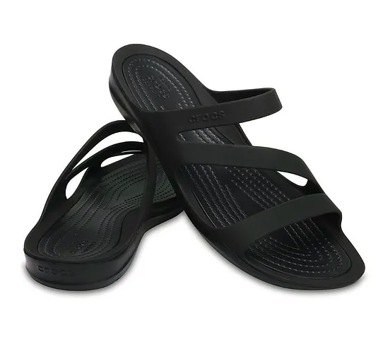 CROCS SWIFTWATER SANDAL BLACK 203998-066