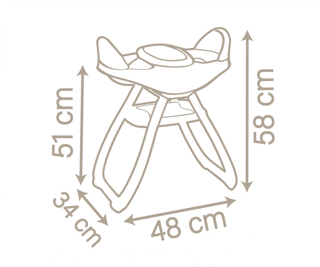 BABY NURSE TWINS HIGH CHAIR 220371